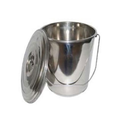 Bucket with Cover – Stainless Steel